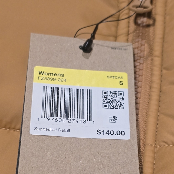 Nike Sportswear Therma-FIT Puffer Hooded Jacket Women’s S Brown Loose Fit NWT - Picture 9 of 9